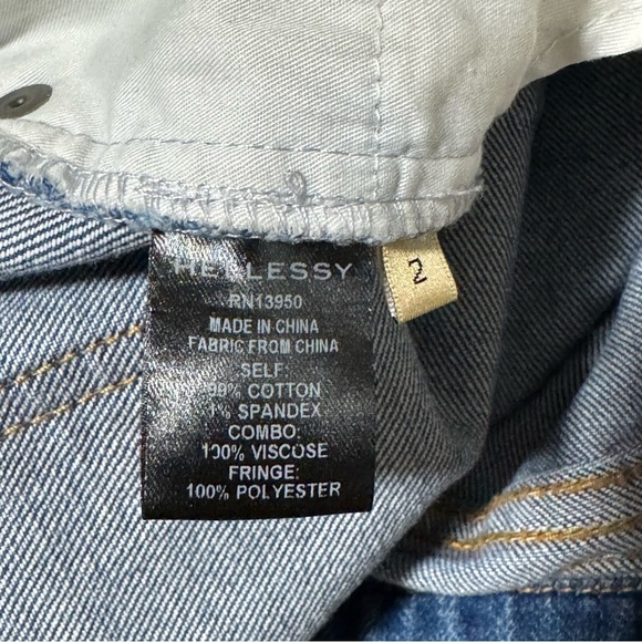 Hellessy Cy Fringe Skirt Jeans - Size 2 - Picture 9 of 9